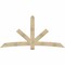 Ekena Millwork Alberta Rough Sawn Timber Gable Bracket, Douglas Fir, 96"W x 48"H x 2"D x 6"F, 12/12 Pitch GBW096X48X0206ALB00RDF - alternate 1